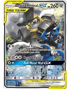 Pokemon Lucario & Melmetal GX (SM192) Near Mint Holofoil