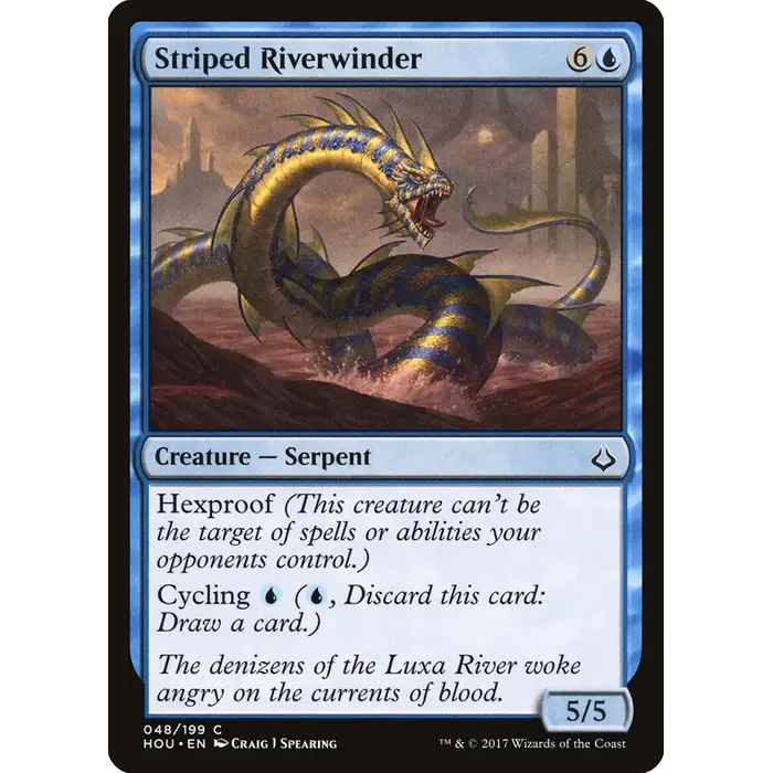 Magic: The Gathering Striped Riverwinder (048) Near Mint