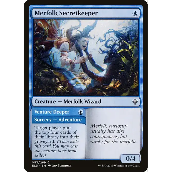 Magic: The Gathering Merfolk Secretkeeper (053) Near Mint