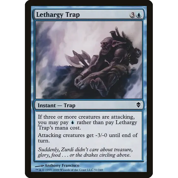 Magic: The Gathering Lethargy Trap (051) Near Mint