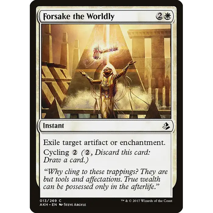 Magic: The Gathering Forsake the Worldly (13) Near Mint