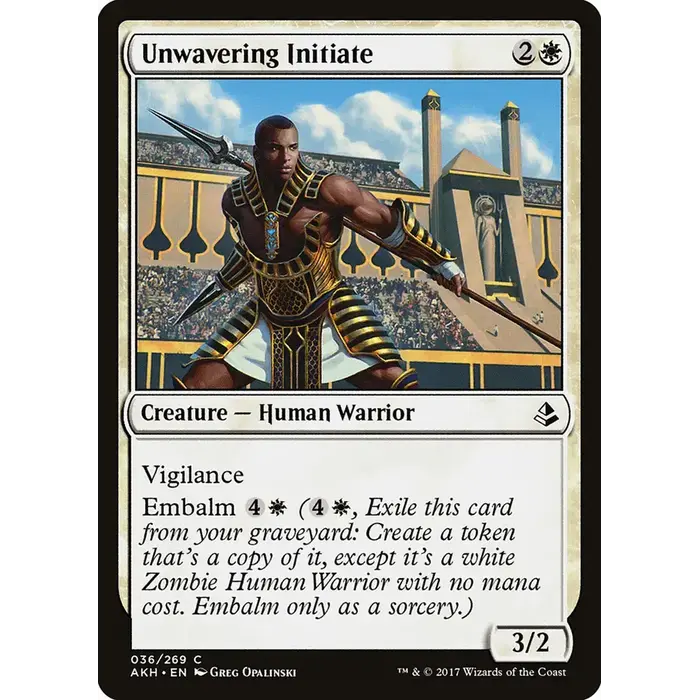 Magic: The Gathering Unwavering Initiate (36) Near Mint