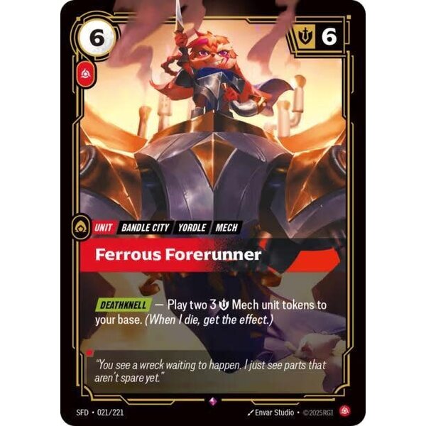 UVS Games Ferrous Forerunner (021) Near Mint Foil