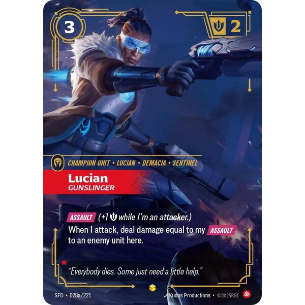 UVS Games Lucian, Gunslinger (Alternate Art) (028a) Near Mint Foil