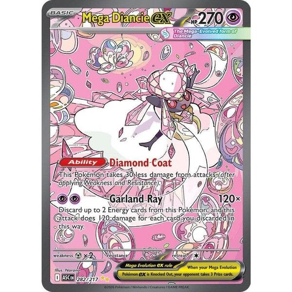 Pokemon Mega Diancie ex (282) Near Mint Holofoil