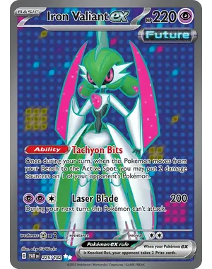 Pokemon Iron Valiant ex (225) Lightly Played Holofoil