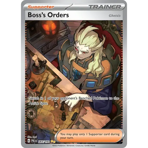 Pokemon Boss's Orders (265) Lightly Played Holofoil