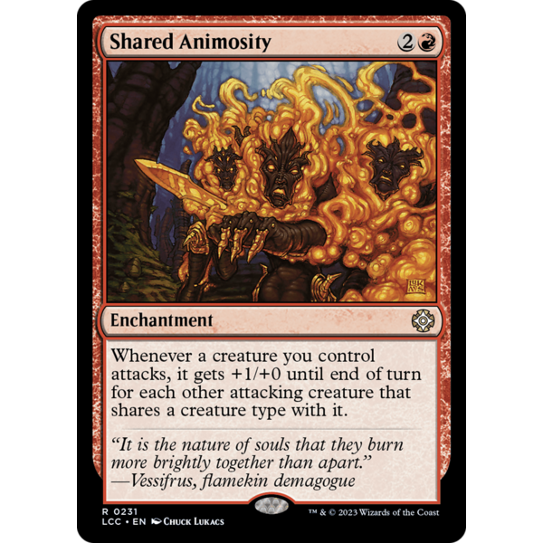 Magic: The Gathering Shared Animosity (231) Lightly Played