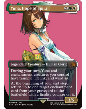 Magic: The Gathering Yuna, Hope of Spira (Borderless) (404) Near Mint Foil