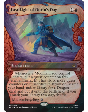 Magic: The Gathering Last Light of Durin's Day (Showcase) (Surge Foil) (264) Lightly Played Foil