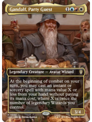 Magic: The Gathering Gandalf, Party Guest (Borderless) Lightly Played