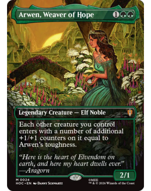 Magic: The Gathering Arwen, Weaver of Hope (Borderless) (024) Lightly Played