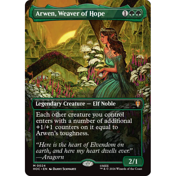 Magic: The Gathering Arwen, Weaver of Hope (Borderless) (024) Lightly Played