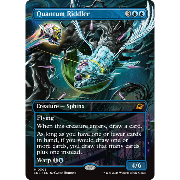 Magic: The Gathering Quantum Riddler (Borderless) (305) Near Mint