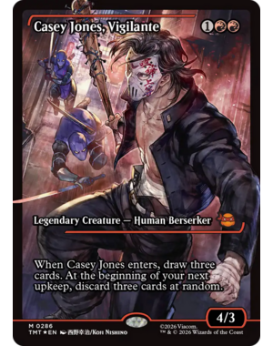 Magic: The Gathering Casey Jones, Vigilante (Showcase) (286) Lightly Played Foil