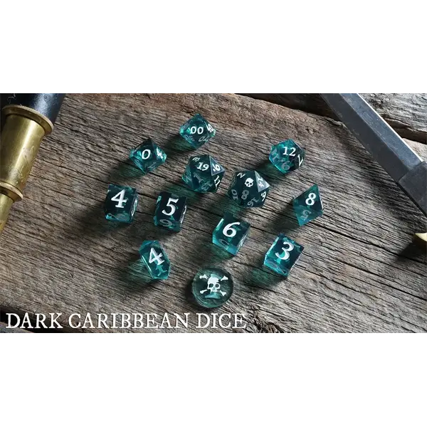 Limithron Pirate Borg - Dark Caribbean Dice Set