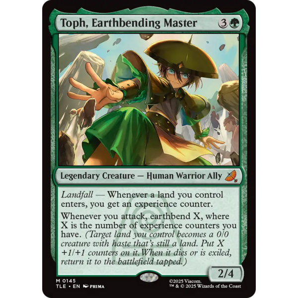 Magic: The Gathering Toph, Earthbending Master (145) Near Mint Foil