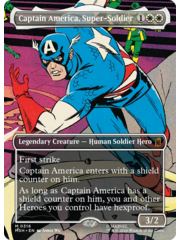Magic: The Gathering Captain America, Super-Soldier (Borderless) (316) Lightly Played
