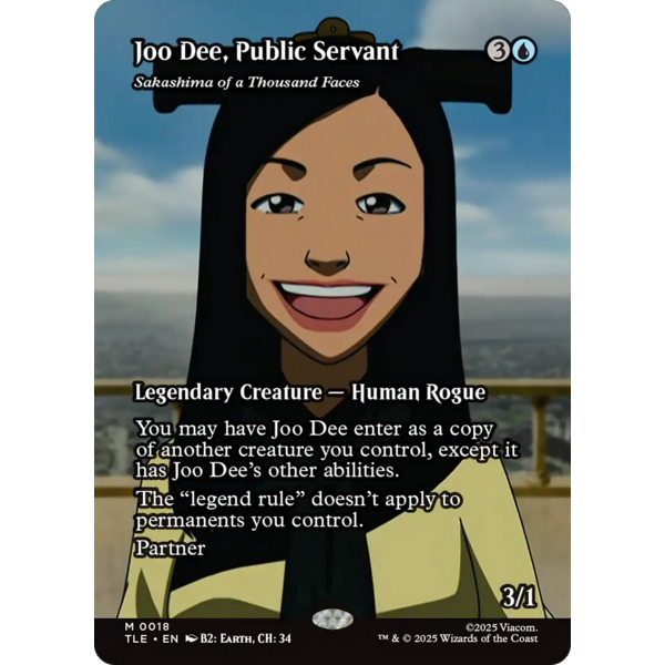 Magic: The Gathering Joo Dee, Public Servant - Sakashima of a Thousand Faces (Borderless) (018) Near Mint