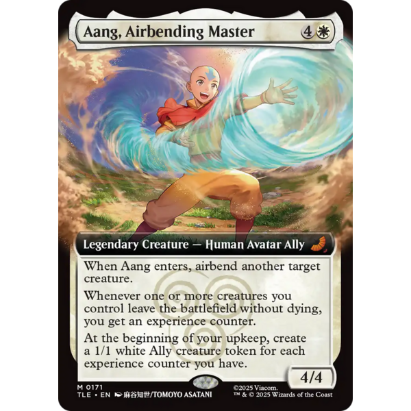 Magic: The Gathering Aang, Airbending Master (Extended Art) (171) Lightly Played