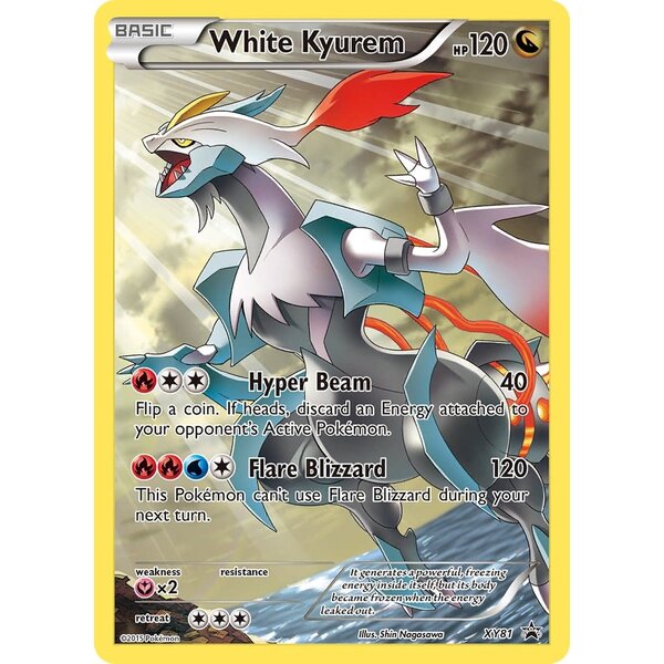 Pokemon White Kyurem (Full Art Promo) (XY81) Damaged Holofoil