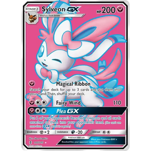 Pokemon Sylveon GX (Full Art) (140) Lightly Played Holofoil