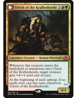 Magic: The Gathering Ulrich of the Krallenhorde (191) Lightly Played Foil