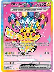 Pokemon Pikachu ex (277) Near Mint Holofoil