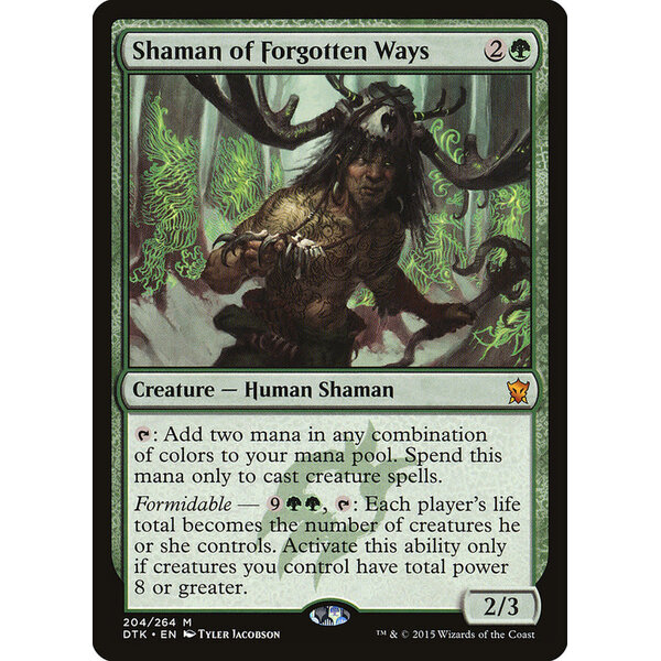 Magic: The Gathering Shaman of Forgotten Ways (204) Lightly Played