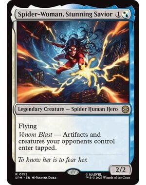 Magic: The Gathering Spider-Woman, Stunning Savior (152) Lightly Played