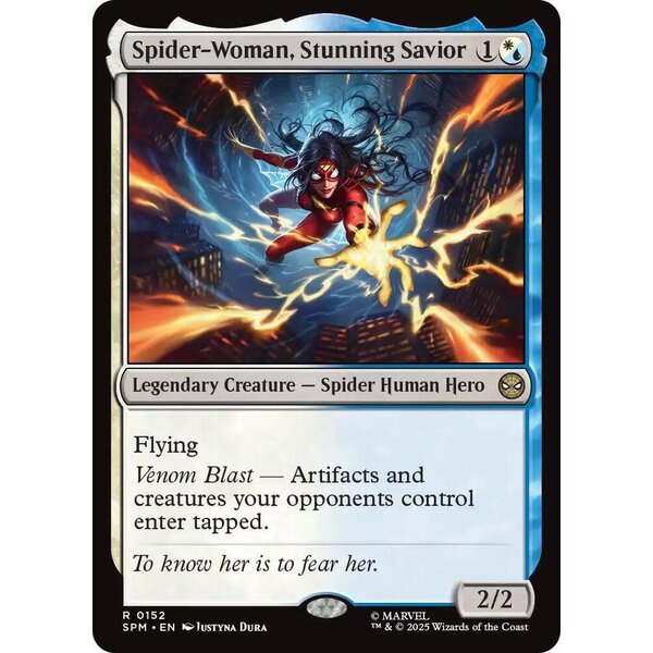 Magic: The Gathering Spider-Woman, Stunning Savior (152) Lightly Played