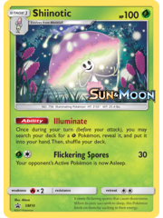 Pokemon Shiinotic (Prerelease) (SM10) Moderately Played Holofoil