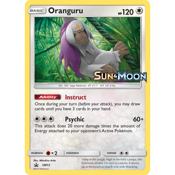 Pokemon Oranguru (Prerelease) (SM13) Moderately Played Holofoil