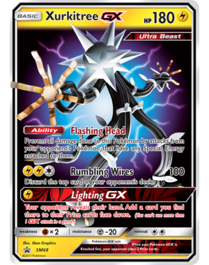 Pokemon Xurkitree GX (SM68) Damaged Holofoil