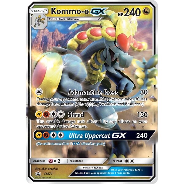 Pokemon Kommo-o GX (SM71) Lightly Played Holofoil