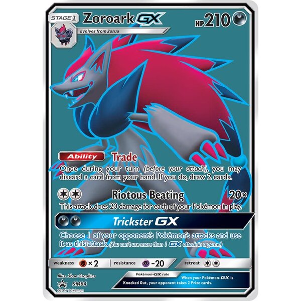 Pokemon Zoroark GX (SM84) Lightly Played Holofoil