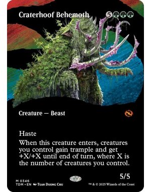 Magic: The Gathering Craterhoof Behemoth (Borderless) (346) Near Mint