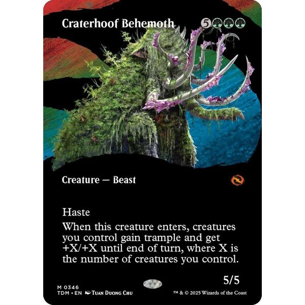 Magic: The Gathering Craterhoof Behemoth (Borderless) (346) Near Mint