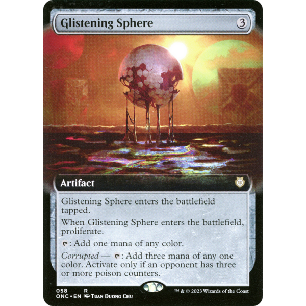 Magic: The Gathering Glistening Sphere (Extended Art) (058) Lightly Played