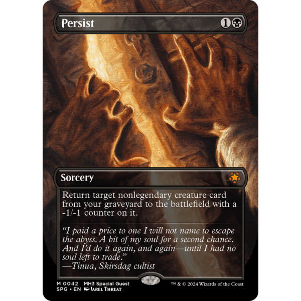 Magic: The Gathering Persist (Borderless) (042) Lightly Played