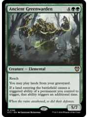 Magic: The Gathering Ancient Greenwarden (186) Lightly Played