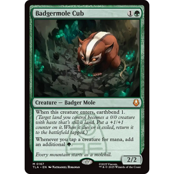 Magic: The Gathering Badgermole Cub (167) Near Mint Foil
