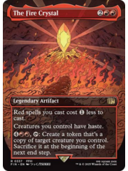 Magic: The Gathering The Fire Crystal (Borderless) (337) Lightly Played Foil