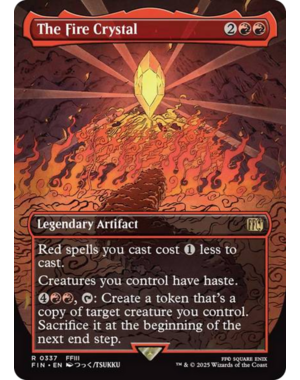 Magic: The Gathering The Fire Crystal (Borderless) (337) Lightly Played Foil