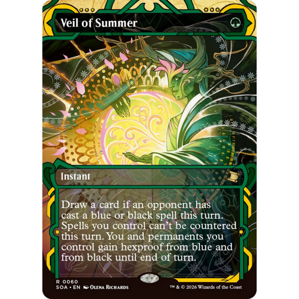 Magic: The Gathering Veil of Summer (060) Lightly Played Foil