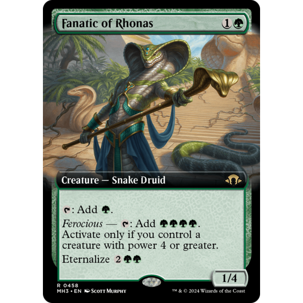 Magic: The Gathering Fanatic of Rhonas (Extended Art) (458) Lightly Played