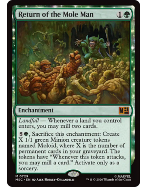 Magic: The Gathering Return of the Mole Man (729) Lightly Played Foil