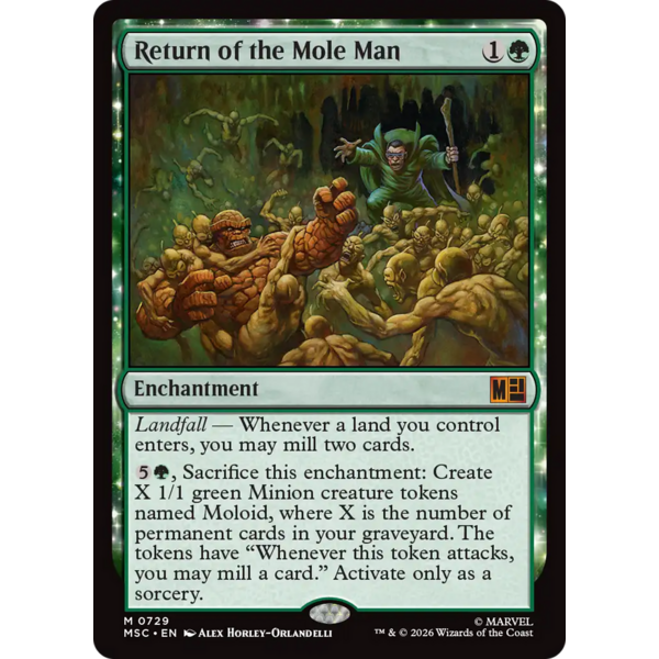 Magic: The Gathering Return of the Mole Man (729) Lightly Played Foil