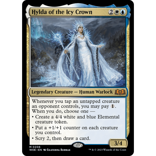 Magic: The Gathering Hylda of the Icy Crown (206) Lightly Played