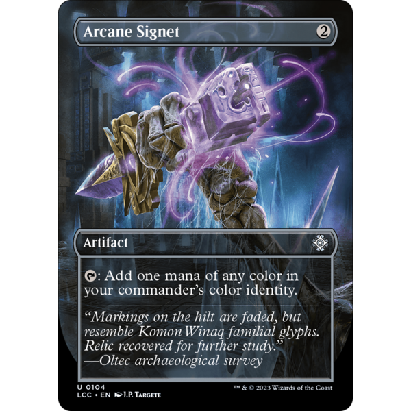 Magic: The Gathering Arcane Signet (Borderless) (104) Lightly Played